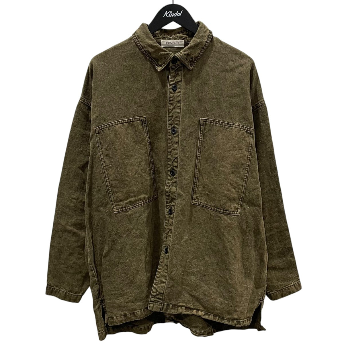nestRobe CONFECT リネンシャツ CONFECT（nest Robe）(コンフェクト ネストローブ) 25SS 加工リネン