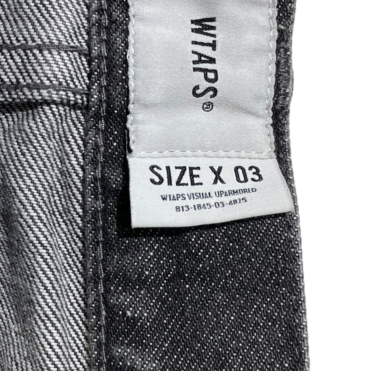 WTAPS 26SSBLUES STRAIGHT TROUSERS COTTON． DENIMデニムパンツ261WVDT-PTM04 古着・中古-5枚目のアイテム画像