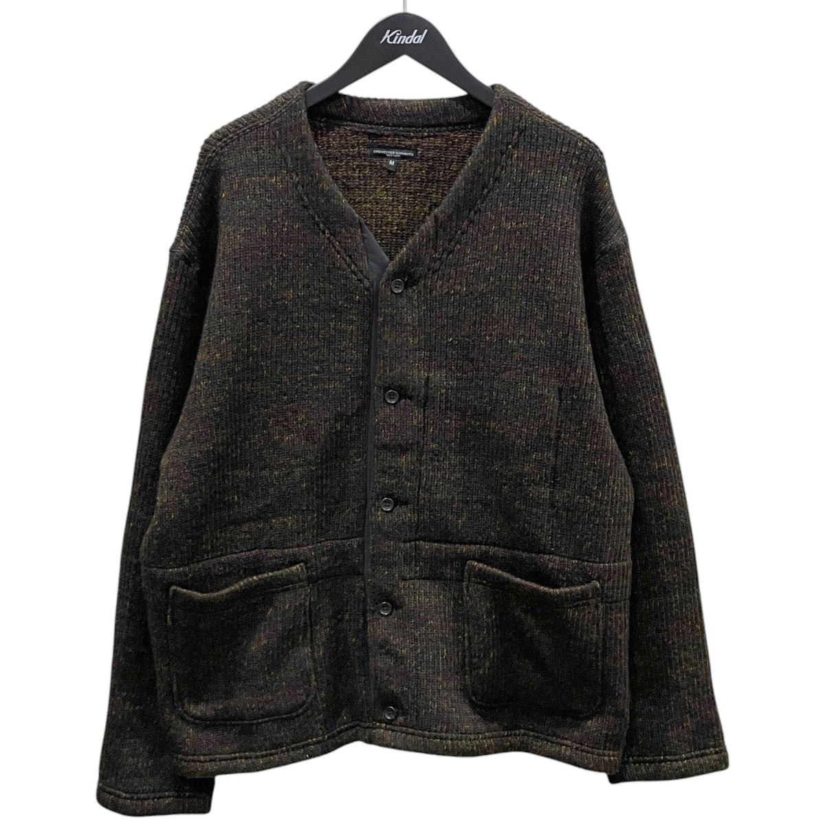 25AW ニットカーディガン - ウール ポリ ネップ セーターニット Knit Cardigan - Wool Poly Nep Sweater Knit RV063