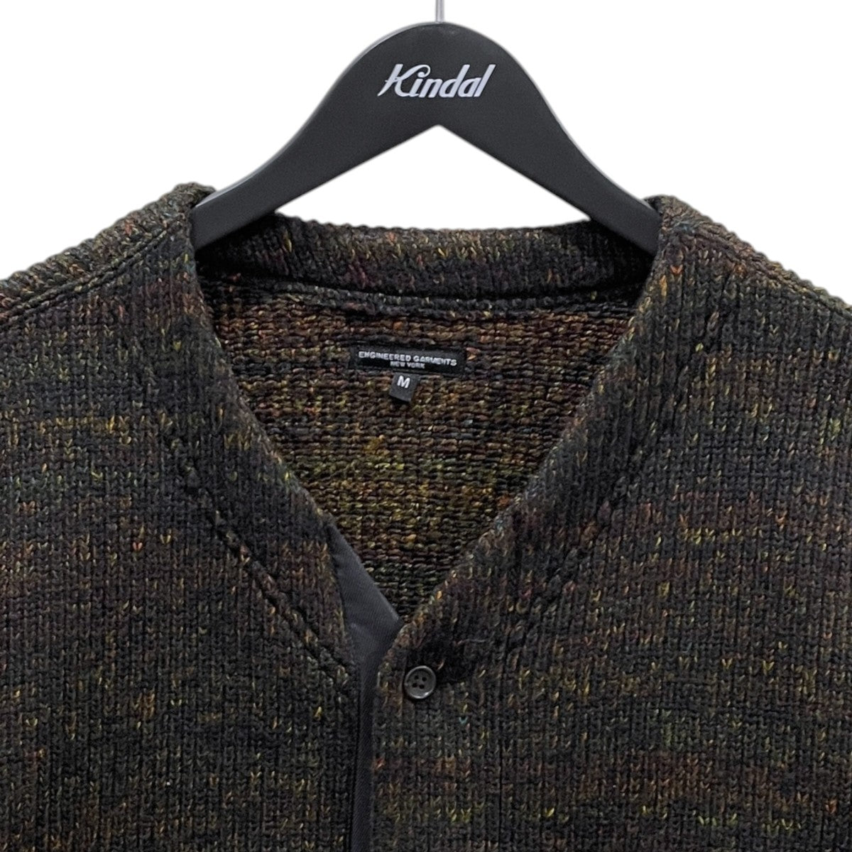25AW ニットカーディガン - ウール ポリ ネップ セーターニット Knit Cardigan - Wool Poly Nep Sweater Knit RV063