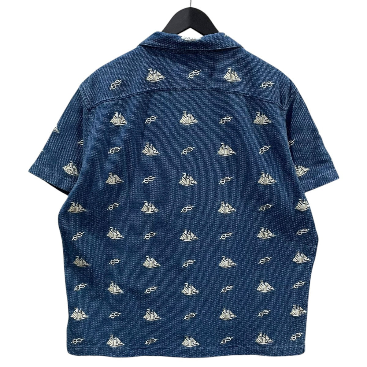 RRL 24SS 刺繍半袖シャツ Marshal Embroidered Camp Shirt マーシャル エンブロイダリー キャンプシャツ 782959786001 古着・中古-2枚目のアイテム画像
