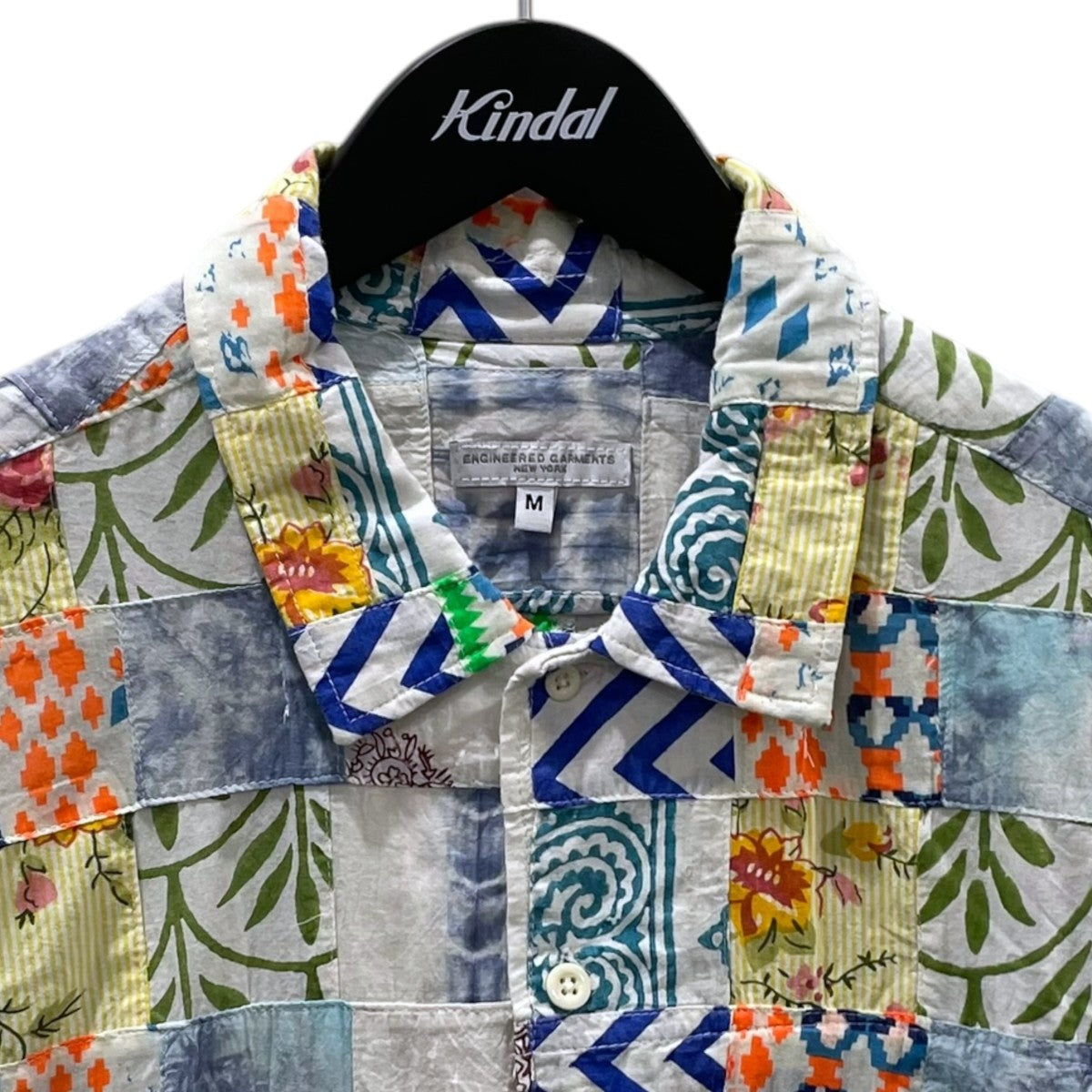 Engineered Garments 23SS 半袖シャツ Camp Shirt - Ethno Print Patchwork キャンプシャツ - エスノプリント パッチワーク MP022 古着・中古-3枚目のアイテム画像