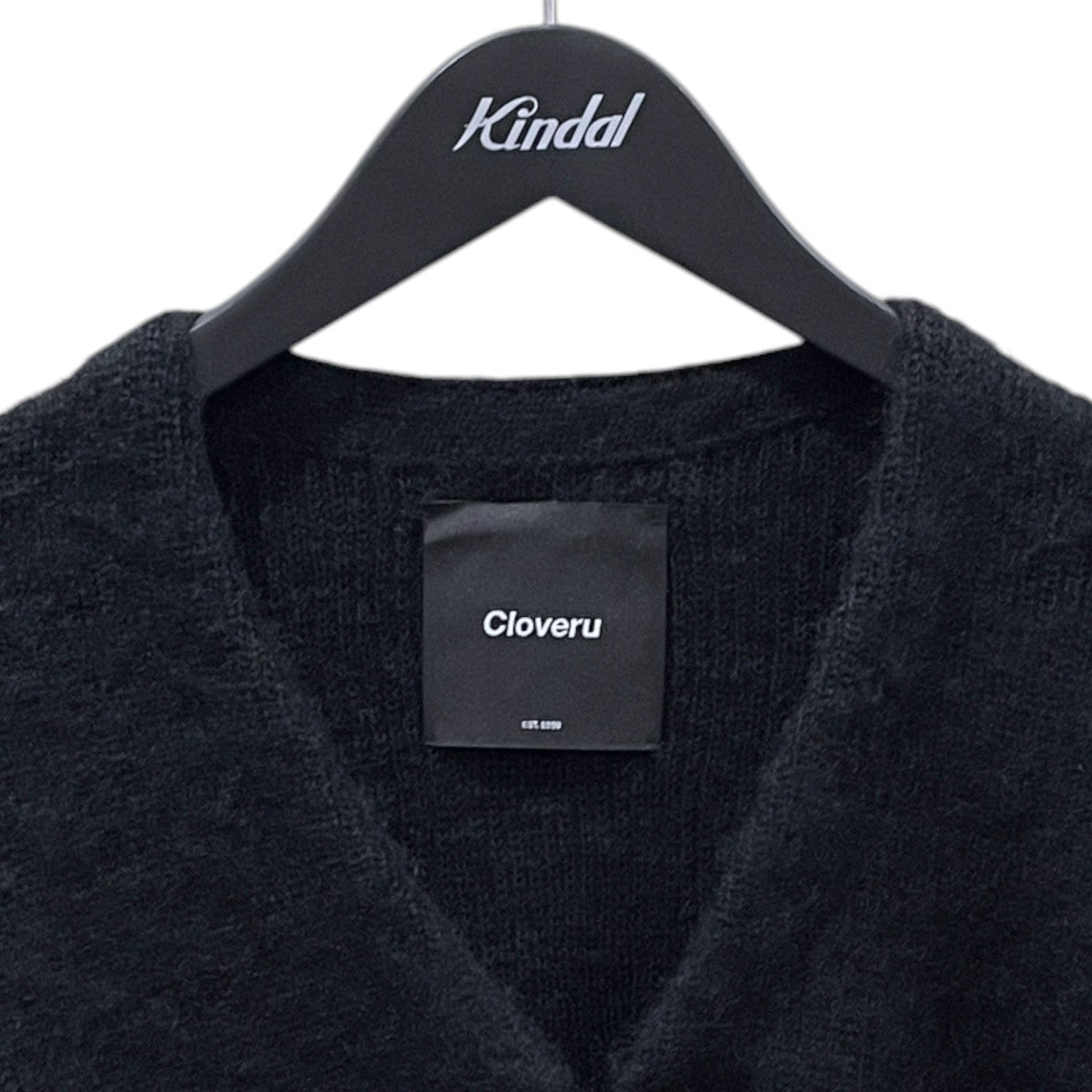 Vネックニットカーディガン Simple Wool Mohair Cardigan シンプルウールモヘヤカーディガン