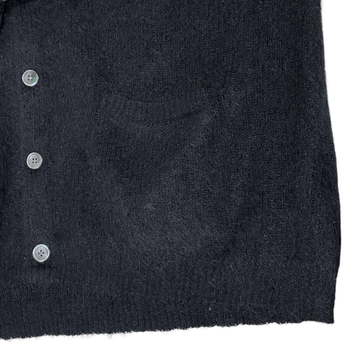 Vネックニットカーディガン Simple Wool Mohair Cardigan シンプルウールモヘヤカーディガン