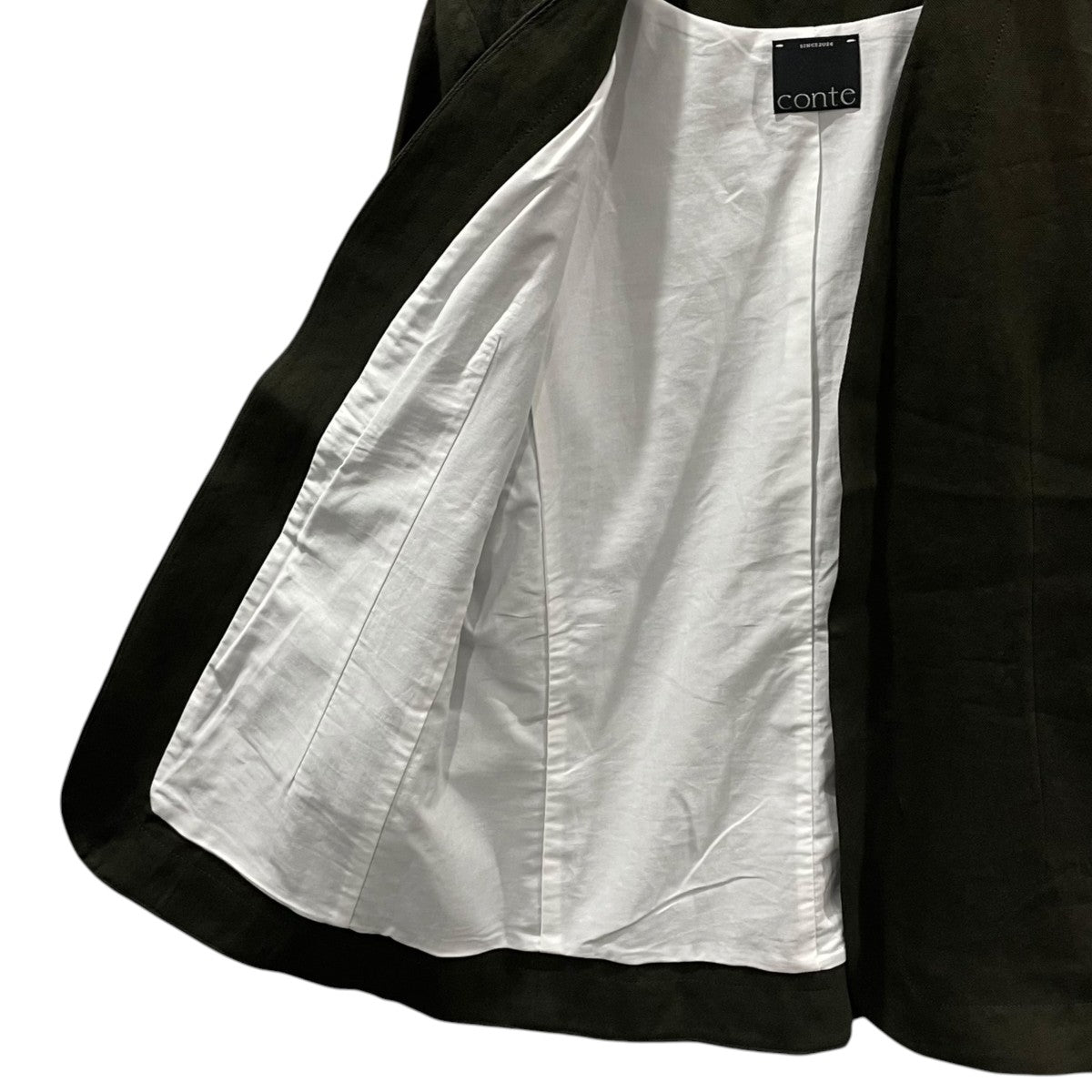 25SS ペーパー ノーカラージャケット 8522-299-0017