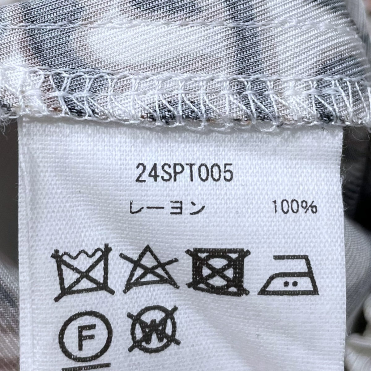 CINOH 24SS ペイズリープリントイージーパンツ PAISLEY RELAX PANTS ペイズリー リラックスパンツ 24SPT005 古着・中古-5枚目のアイテム画像