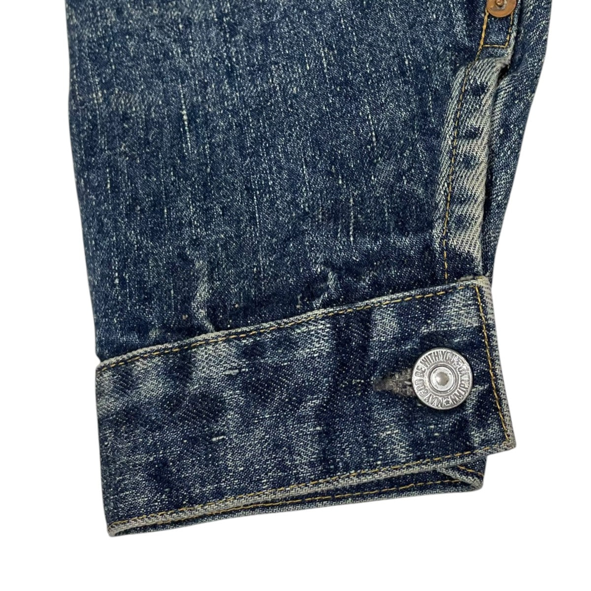 New Manual 加工デニムジャケット 限定100着 シリアル058 LV T-BACK DENIM JACKET #001 古着・中古-4枚目のアイテム画像