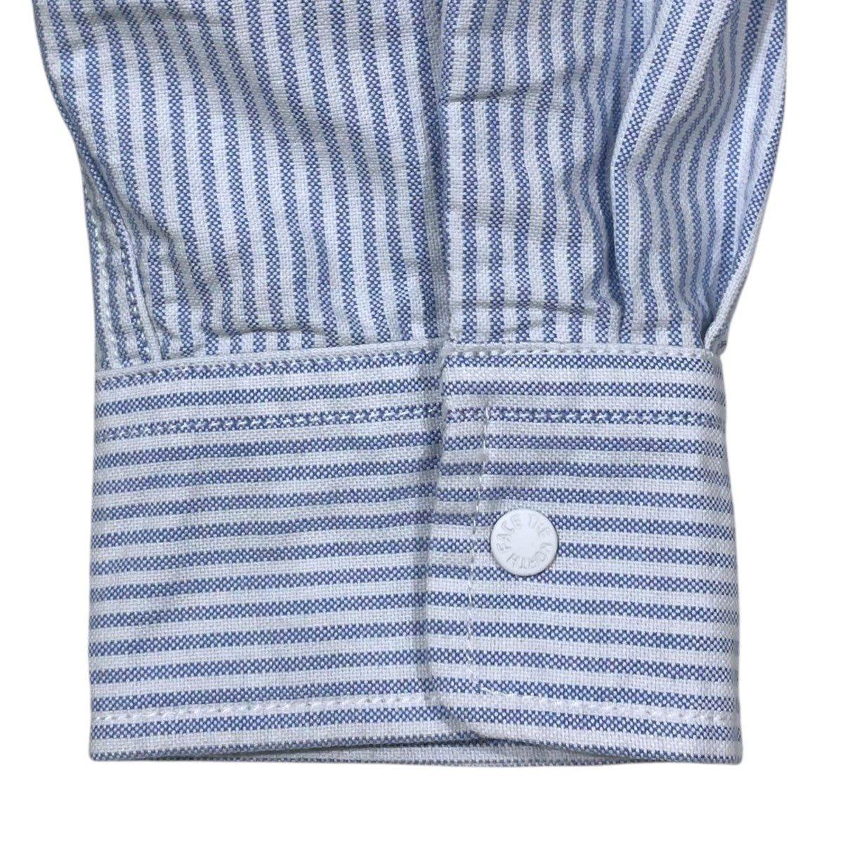 THE NORTHFACE PURPLELABEL 21SS ストライプ柄切替バンドカラーシャツ Cotton Polyester OX Band Collar Shirt コットン ポリエステル オックス バンドカラーシャツ NT3100N 古着・中古-4枚目のアイテム画像