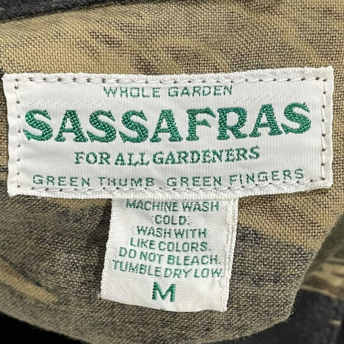 SASSAFRAS タイガーカモ柄ジャケット G．D．U Jacket ガーデン ドレス ユニフォーム ジャケット 古着・中古-6枚目のアイテム画像