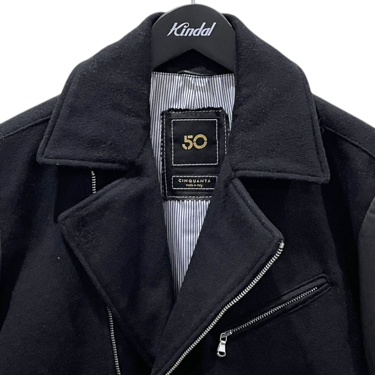 14AW レザー切替ライダースジャケット EDIFICE 20th Anniversary