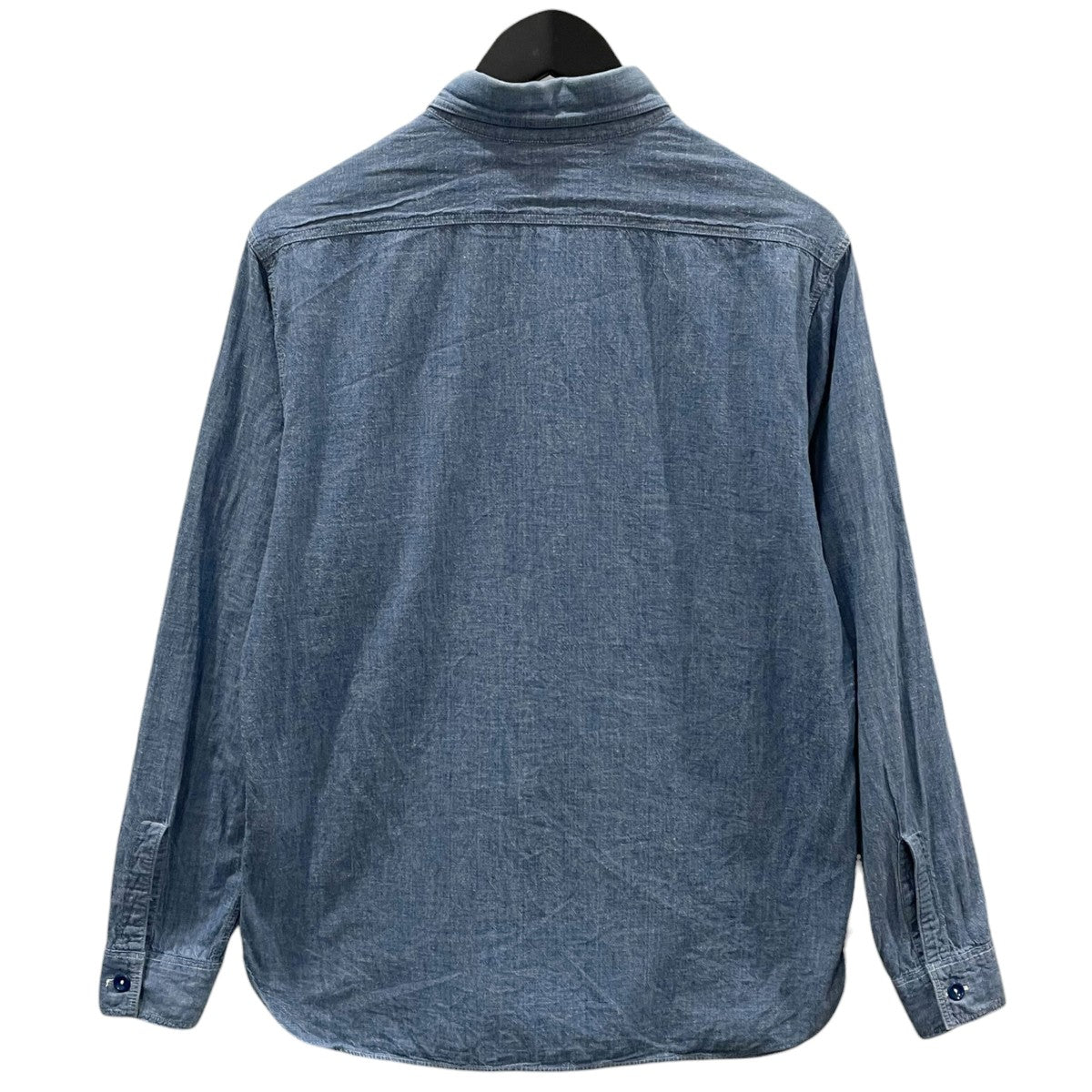 Buzz Rickson’s デニムシャツ BLUE CHAMBRAY WORK SHIRTS ブルー シャンブレー ワークシャツ BR25995 古着・中古-2枚目のアイテム画像