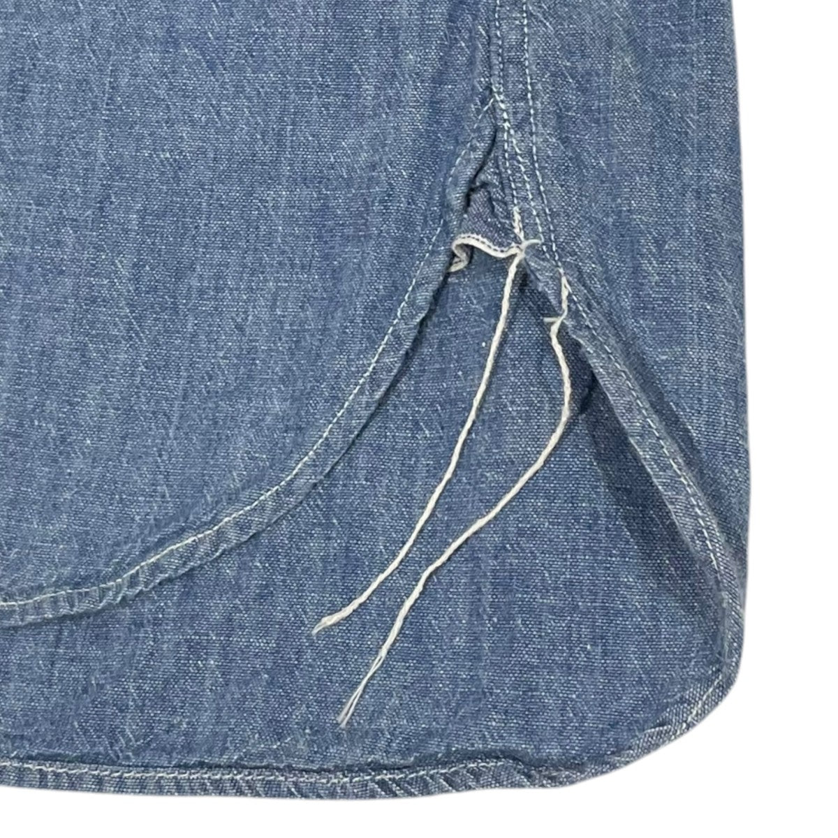 Buzz Rickson’s デニムシャツ BLUE CHAMBRAY WORK SHIRTS ブルー シャンブレー ワークシャツ BR25995 古着・中古-5枚目のアイテム画像