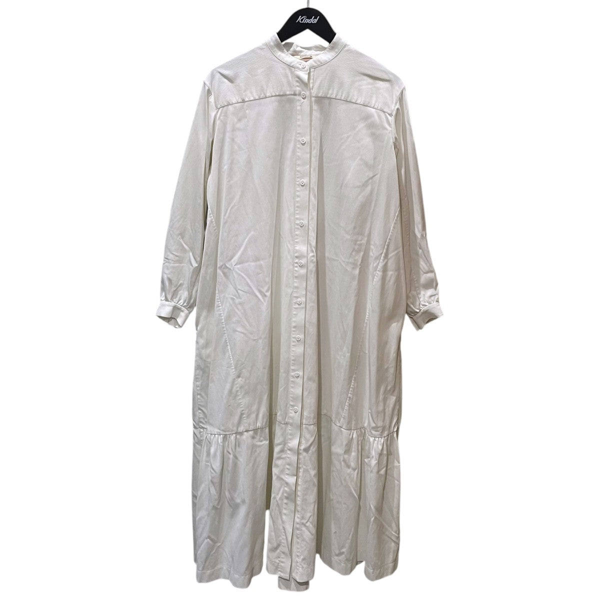 20AW バンドカラーシャツワンピース Cotton Pique Shirt Dress コットンピケシャツドレス 35-06-04-06101