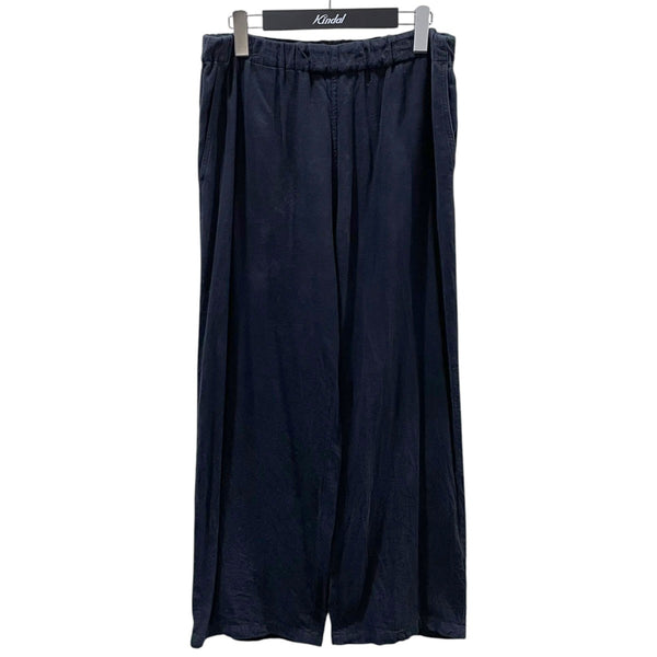 CONFECT コットンシルクネップサージ イージーパンツ 4 L 紺 ネイビー nestrobe confect(ネストローブコンフェクト) 25SS コットンシルク