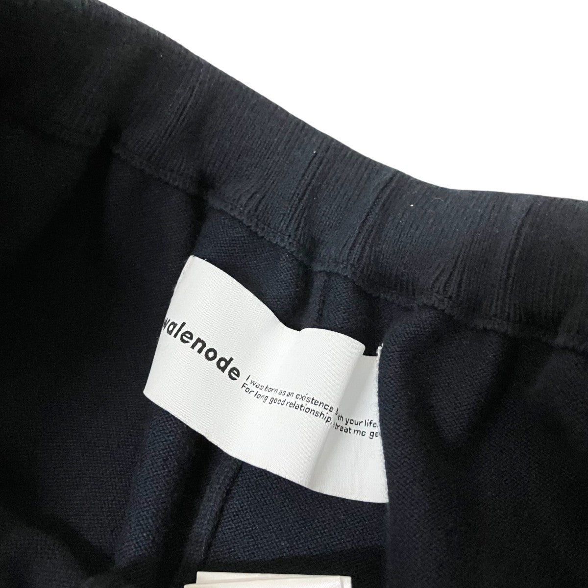 walenode Cotton cashmere stretch Straight pantsニットパンツwn23 15fw121 kw 古着・中古-4枚目のアイテム画像
