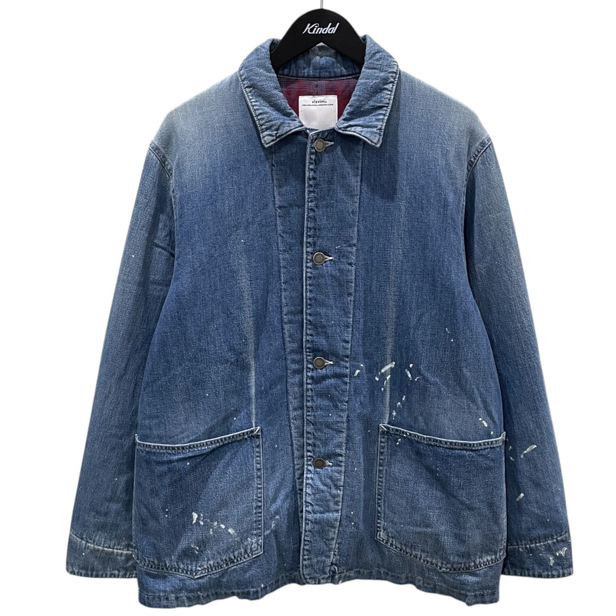 25AW デニムダウンジャケット SS COVERALL DOWN DMGD ソーシャルスカルプチャー カバーオール ダウン ダメージド 0125205006003