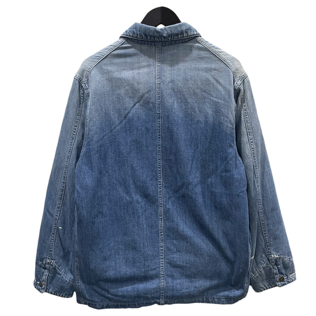 25AW デニムダウンジャケット SS COVERALL DOWN DMGD ソーシャルスカルプチャー カバーオール ダウン ダメージド 0125205006003