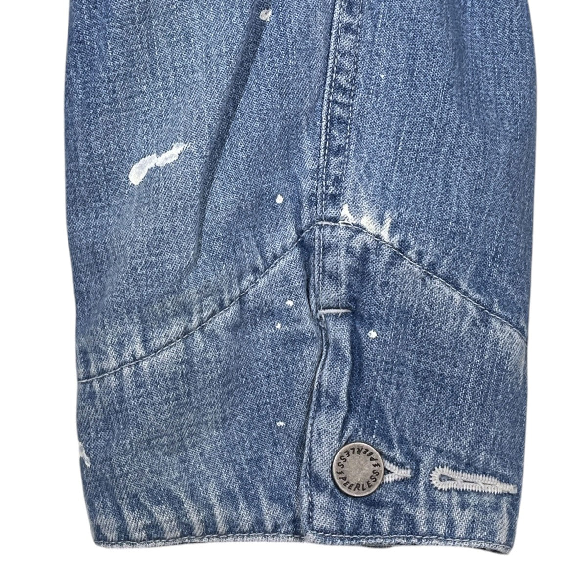 25AW デニムダウンジャケット SS COVERALL DOWN DMGD ソーシャルスカルプチャー カバーオール ダウン ダメージド 0125205006003