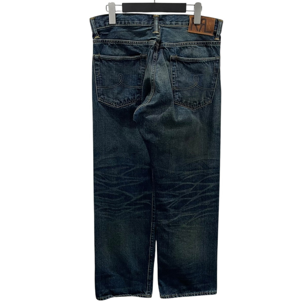 RRL 加工デニムパンツ Vintage 5-Pocket Straight Jean JAPAN WOVEN ヴィンテージ ファイブポケット ストレートジーン 782857896001 古着・中古-2枚目のアイテム画像
