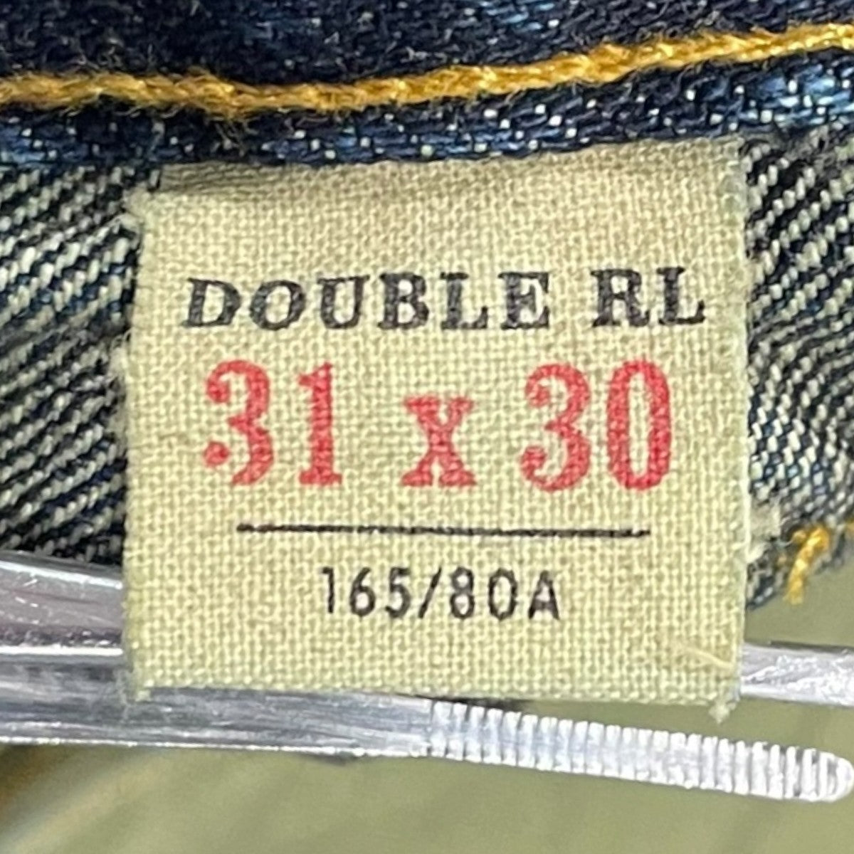 RRL 加工デニムパンツ Vintage 5-Pocket Straight Jean JAPAN WOVEN ヴィンテージ ファイブポケット ストレートジーン 782857896001 古着・中古-8枚目のアイテム画像