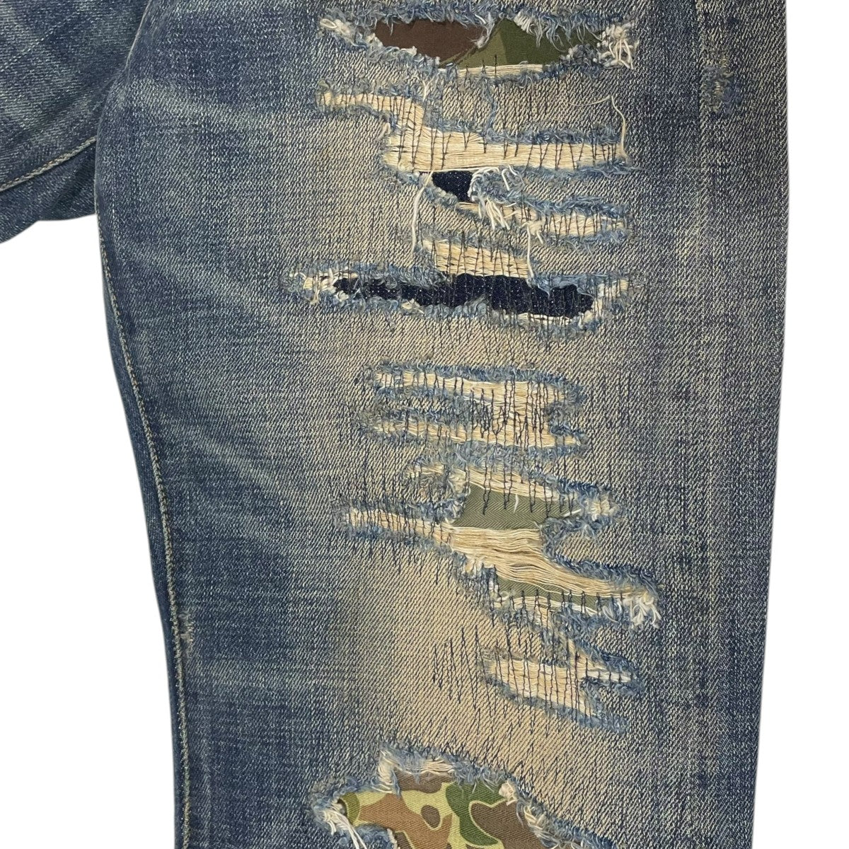 RRL 加工デニムパンツ Vintage 5-Pocket Averie Jean ヴィンテージ ファイブポケット アベリー ジーンズ MNRRDNM10920136 古着・中古-6枚目のアイテム画像