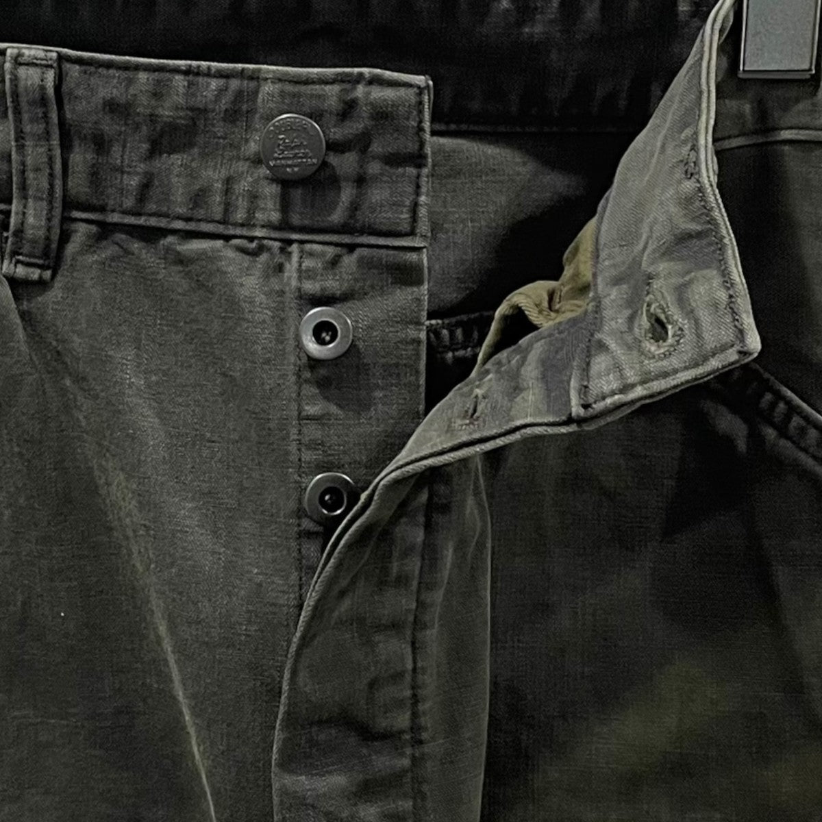 RRL(ダブルアールエル) 26SS 加工デニムパンツ Engineer-Fit Canvas