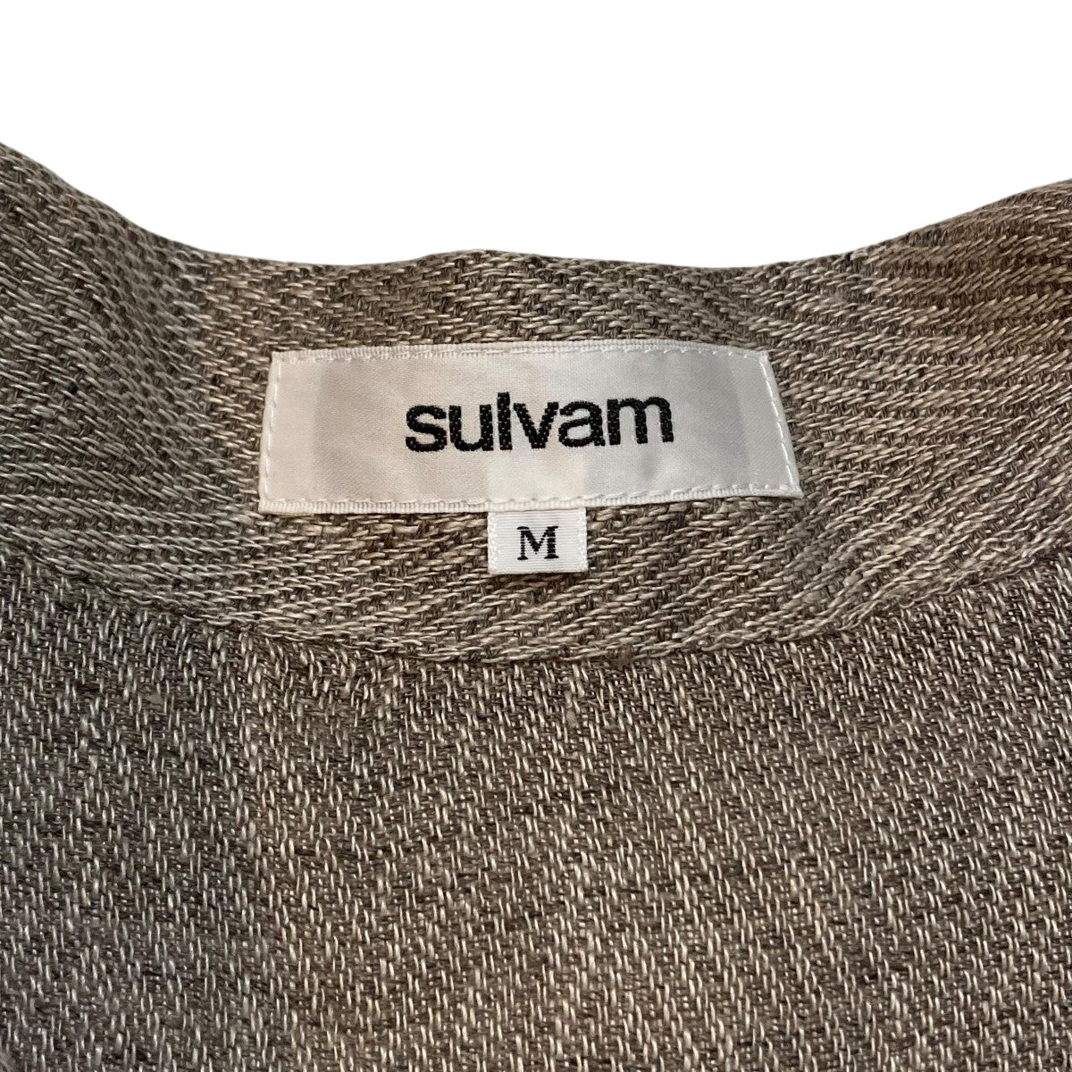 sulvam(サルバム) サルバム リネンオープンカラーシャツ長袖シャツMX