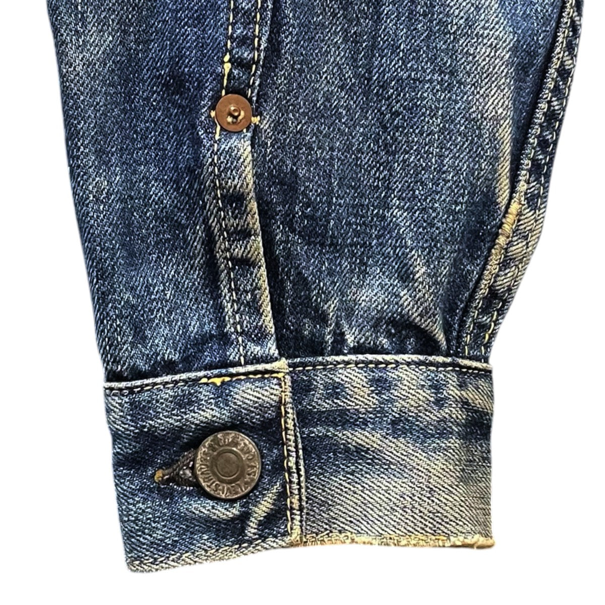 LEVI’S 1952〜53年製 デニムジャケット 2nd 507XX BIG E 革ﾊﾟｯﾁ期 袖ﾘﾍﾞｯﾄ留め 古着・中古-3枚目のアイテム画像