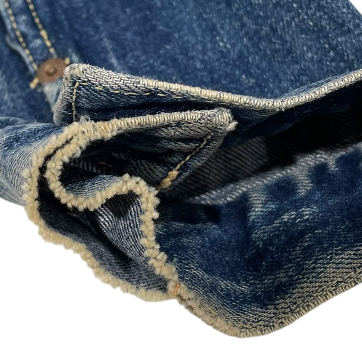 LEVI’S 1952〜53年製 デニムジャケット 2nd 507XX BIG E 革ﾊﾟｯﾁ期 袖ﾘﾍﾞｯﾄ留め 古着・中古-8枚目のアイテム画像