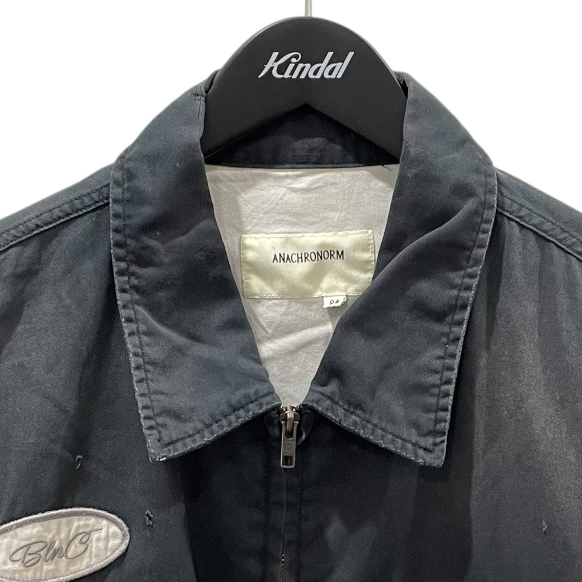 anachronorm 26SS ジップアップ加工ジャケット REMAKED TIMEWORN WORK JACKET リメイクド タイムウォーン ワークジャケット AN404-R 古着・中古-3枚目のアイテム画像