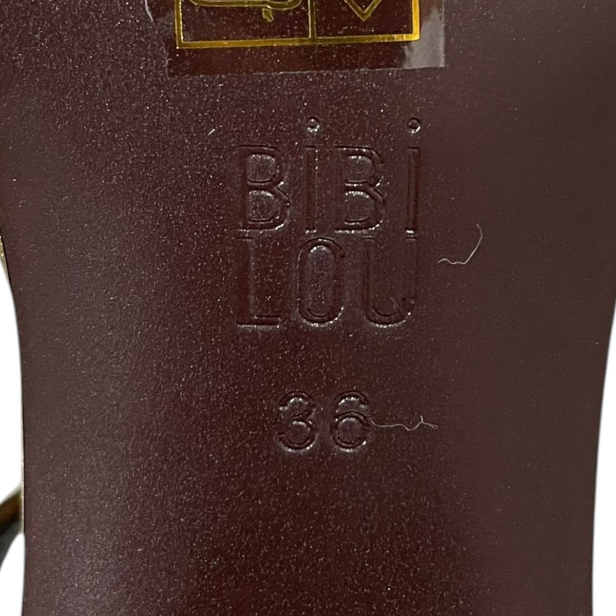 BIBI LOU 23AW ベルベットプラットフォームサンダル 古着・中古-6枚目のアイテム画像