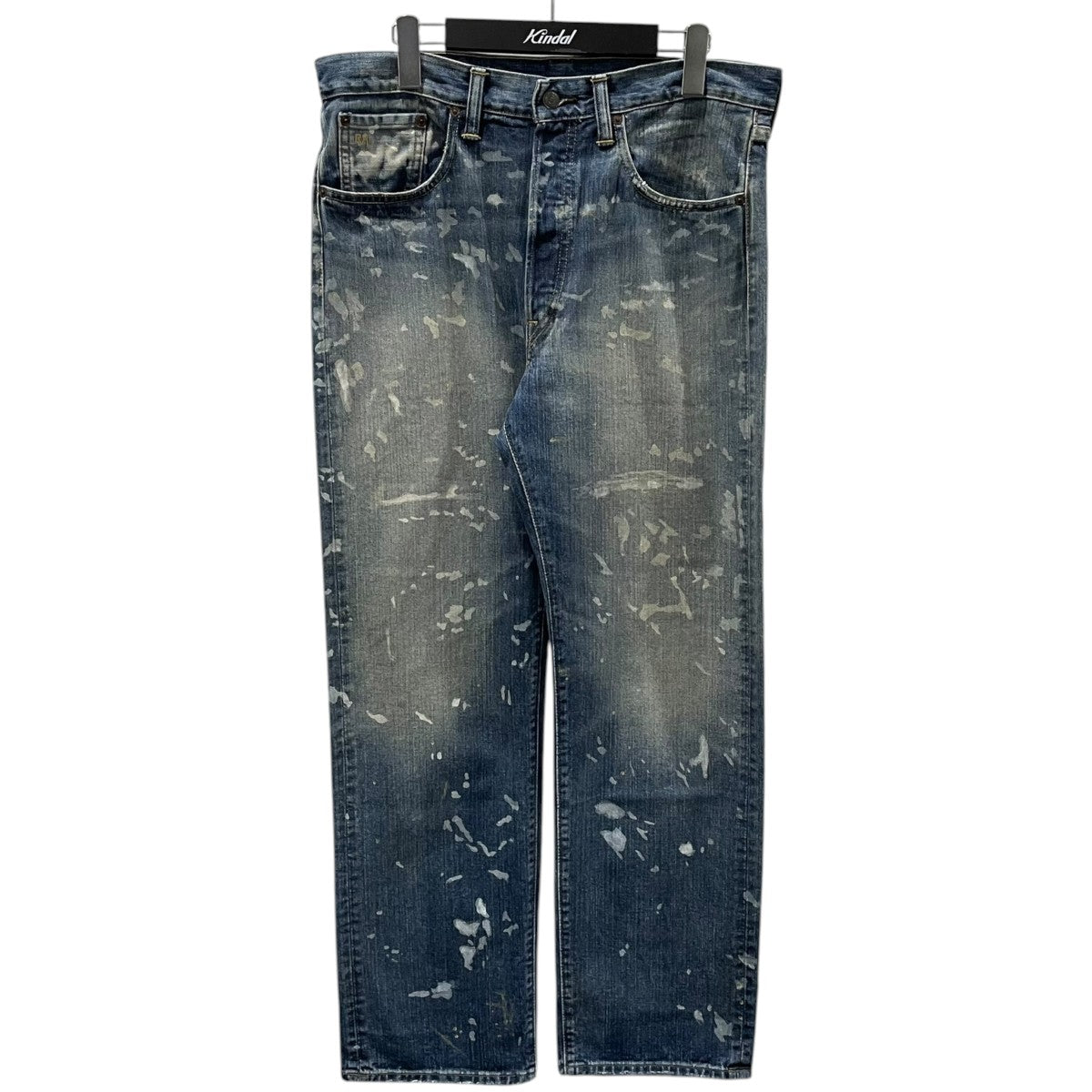 RRL ペイントスプラッター加工デニムパンツ Straight Fit Fenimore Distressed Jean ストレートフィット フェニモア ディストレスト ジーン 782973763001 古着・中古-1枚目のアイテム画像