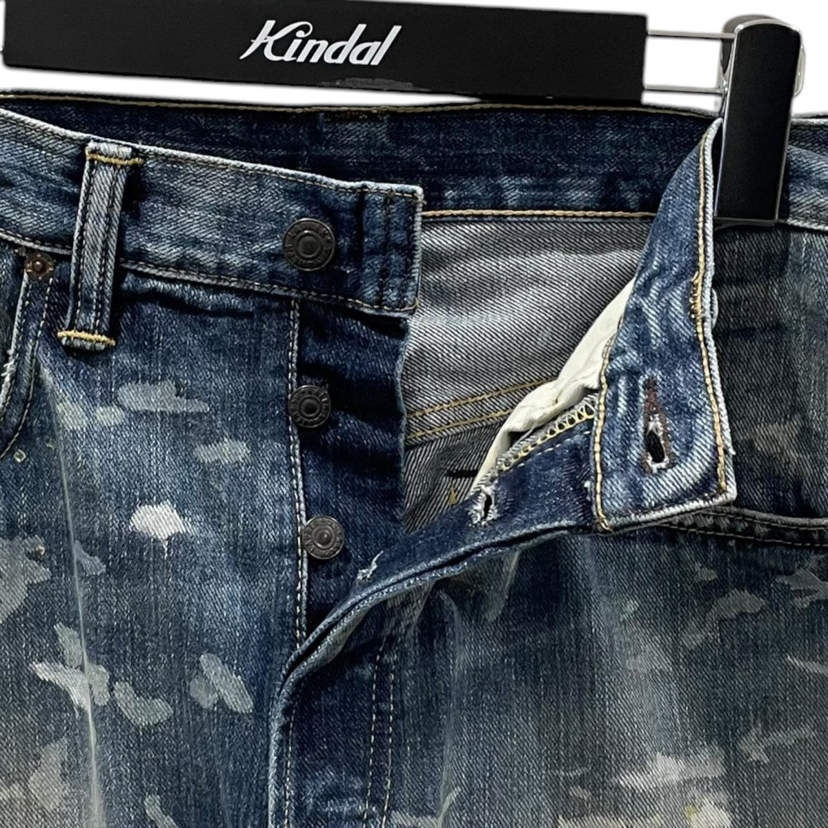 RRL ペイントスプラッター加工デニムパンツ Straight Fit Fenimore Distressed Jean ストレートフィット フェニモア ディストレスト ジーン 782973763001 古着・中古-3枚目のアイテム画像