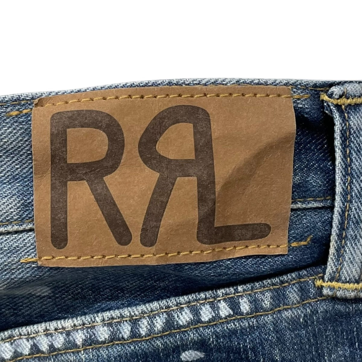 RRL ペイントスプラッター加工デニムパンツ Straight Fit Fenimore Distressed Jean ストレートフィット フェニモア ディストレスト ジーン 782973763001 古着・中古-6枚目のアイテム画像