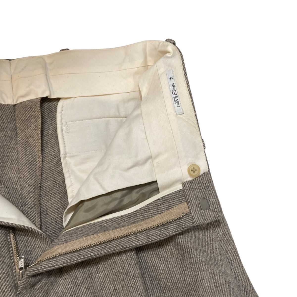 JEFFERLY TWEED 2PLEATS TROUSERスラックスMT5303-0214D