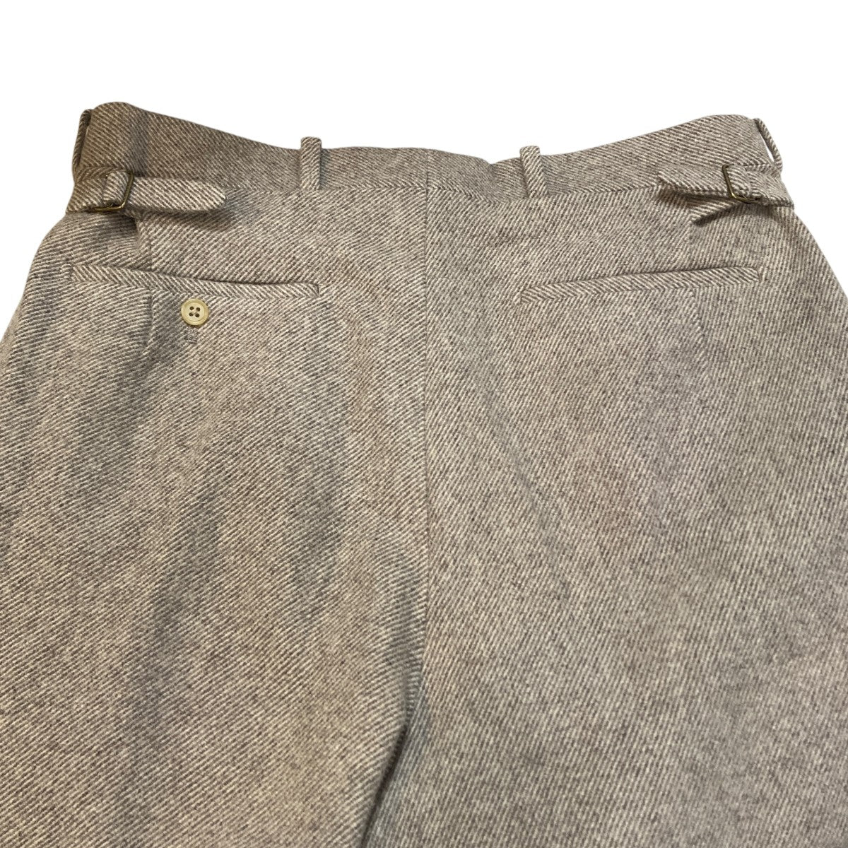 JEFFERLY TWEED 2PLEATS TROUSERスラックスMT5303-0214D