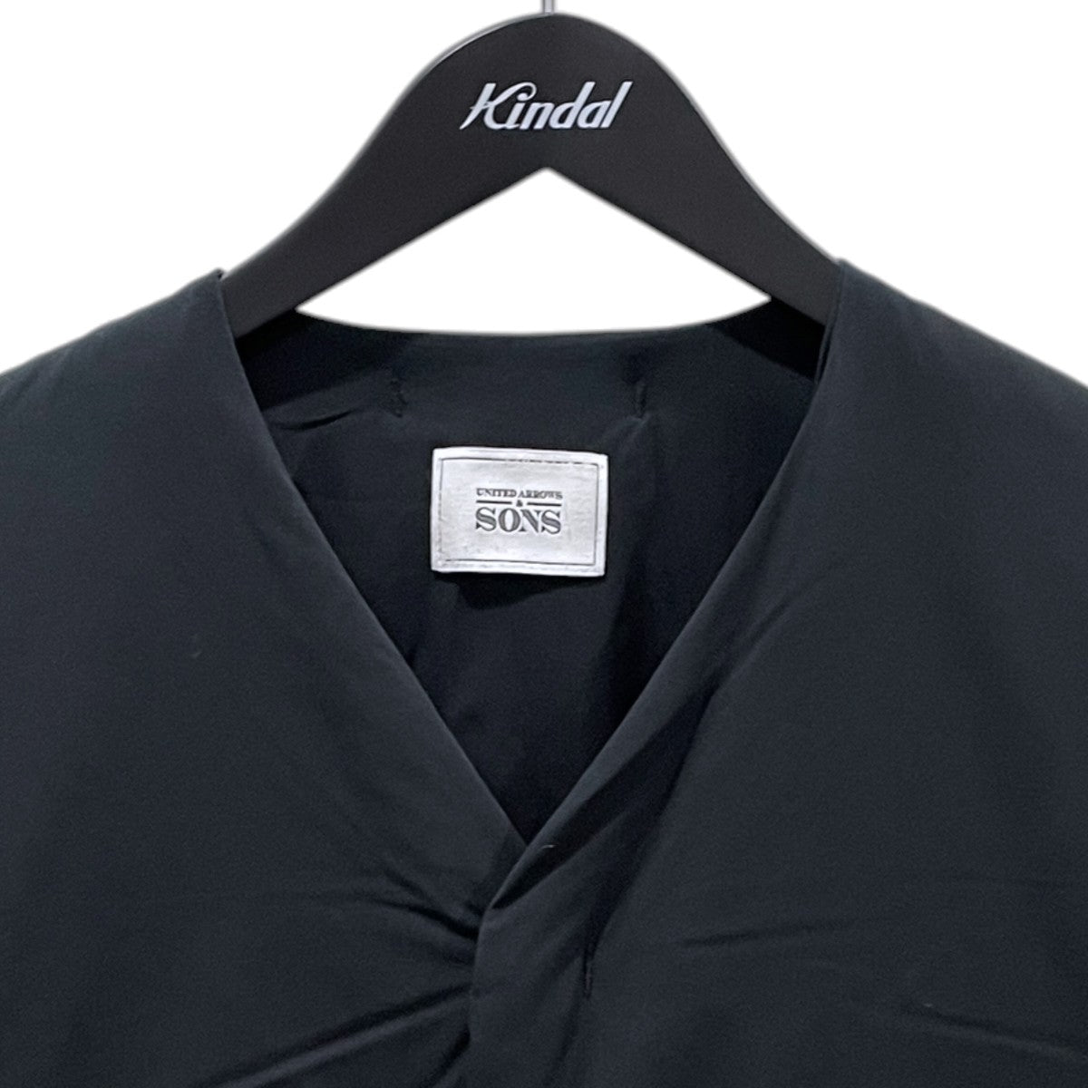 UNITED ARROWS ＆ SONS by DAISUKE OBANA ノーカラーダウンジャケット DOWN V／N JACKET ダウンブイネックジャケット 5525-199-0771 古着・中古-3枚目のアイテム画像