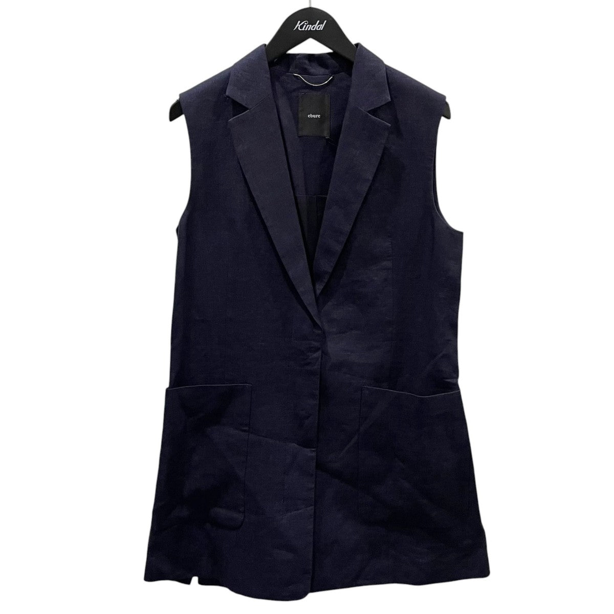EBURE 20SS リネンロングベスト Linen Gilet リネンジレ 3310400132 古着・中古-1枚目のアイテム画像