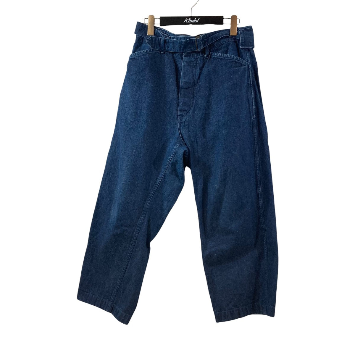 COMOLI ベルテッドデニムパンツデニムパンツJ03-03003 古着・中古-1枚目のアイテム画像