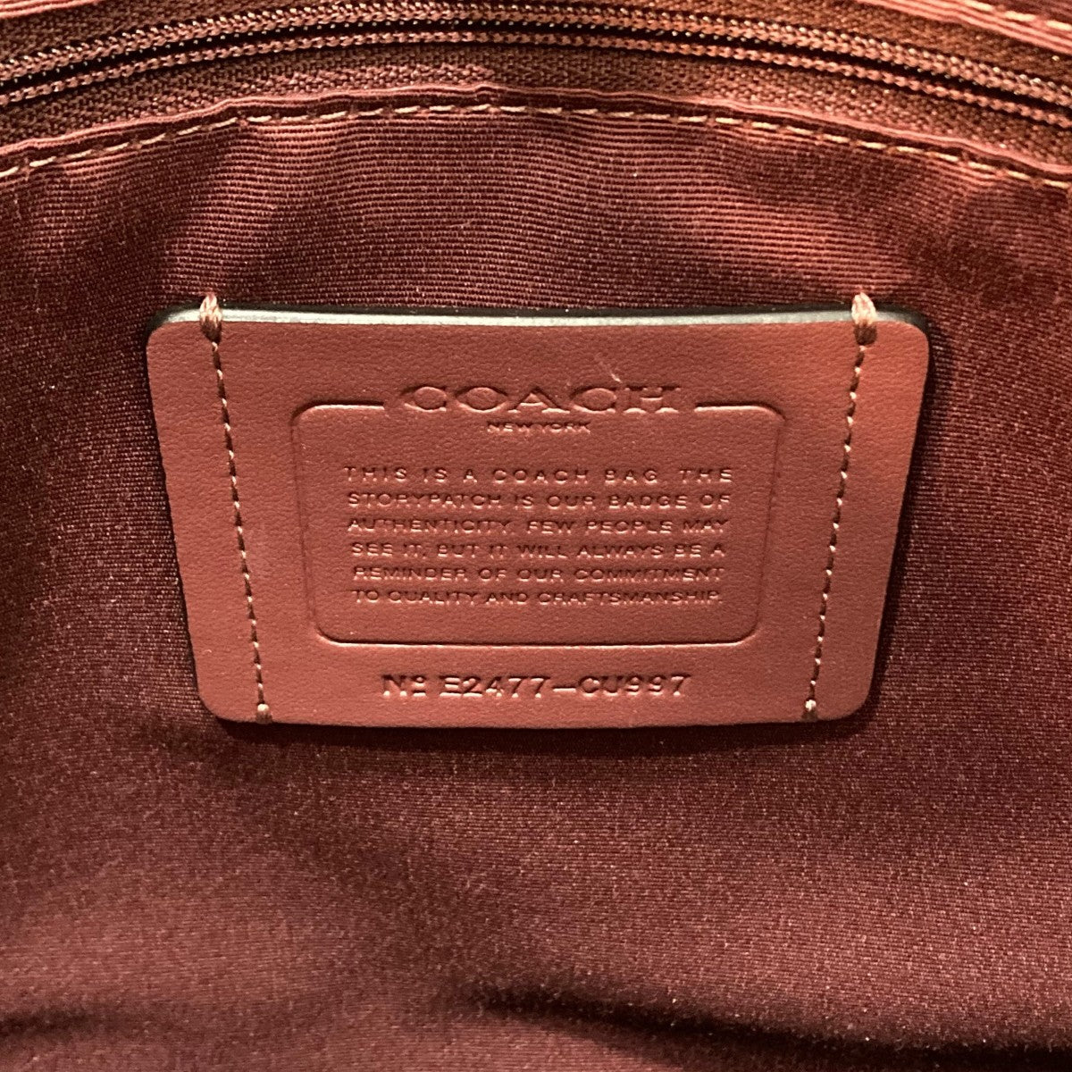 COACH スミス トートハンドバッグ 古着・中古-9枚目のアイテム画像