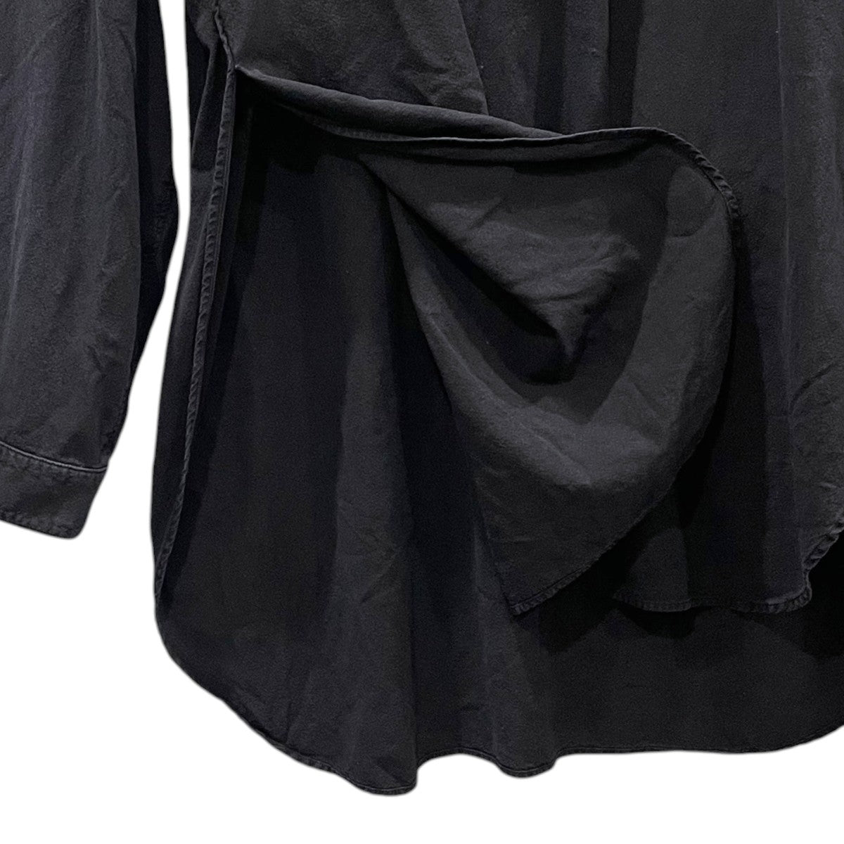 24SS ロング丈プルオーバーシャツ SILK SUEDE SKIPPER LONG LS SHIRT シルクスエード スキッパーロング ロングスリーブシャツ ANC-SH30-EX