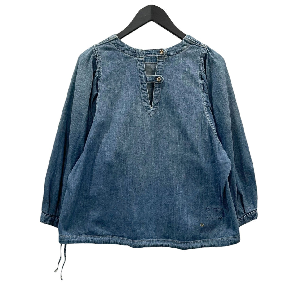 45R 25SS プルオーバーデニムシャツ 45 Petit Denim Puff Sleeve Blouse 45プチデニムパフブリッジブラウス 70730023 古着・中古-2枚目のアイテム画像