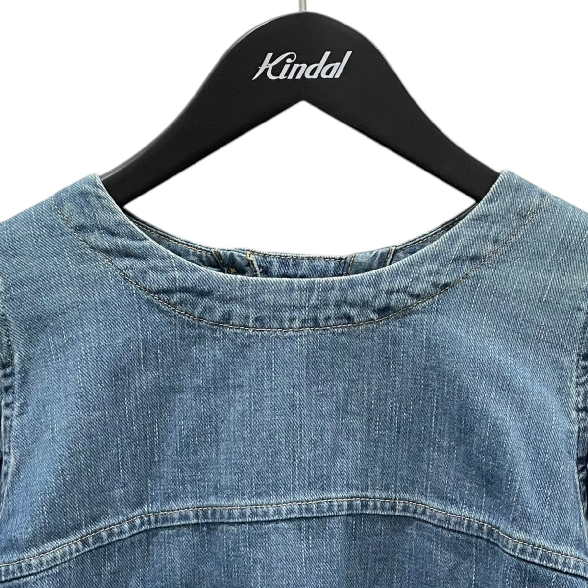 45R 25SS プルオーバーデニムシャツ 45 Petit Denim Puff Sleeve Blouse 45プチデニムパフブリッジブラウス 70730023 古着・中古-3枚目のアイテム画像