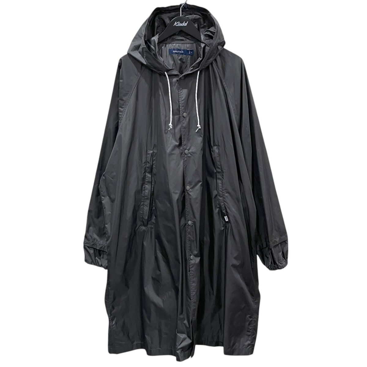 21AW フーデッドナイロンロングコート Nylon Snap Button PET Hood Coat ナイロン スナップボタン PETフードコート 221-1530