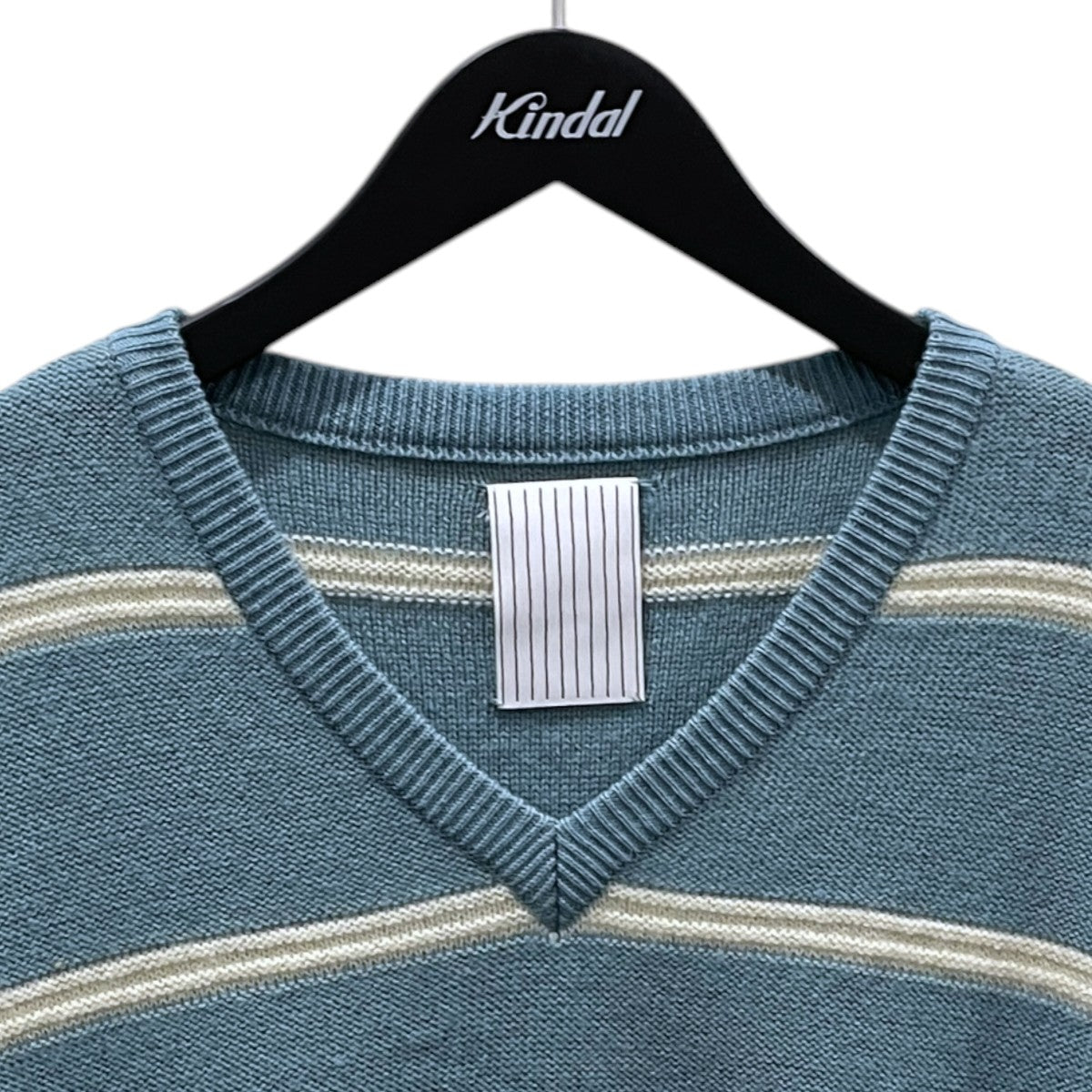 22AW ボーダー柄Vネックニットセーター BORDER V NECK ボーダー ブイネック SFCFW22KN02