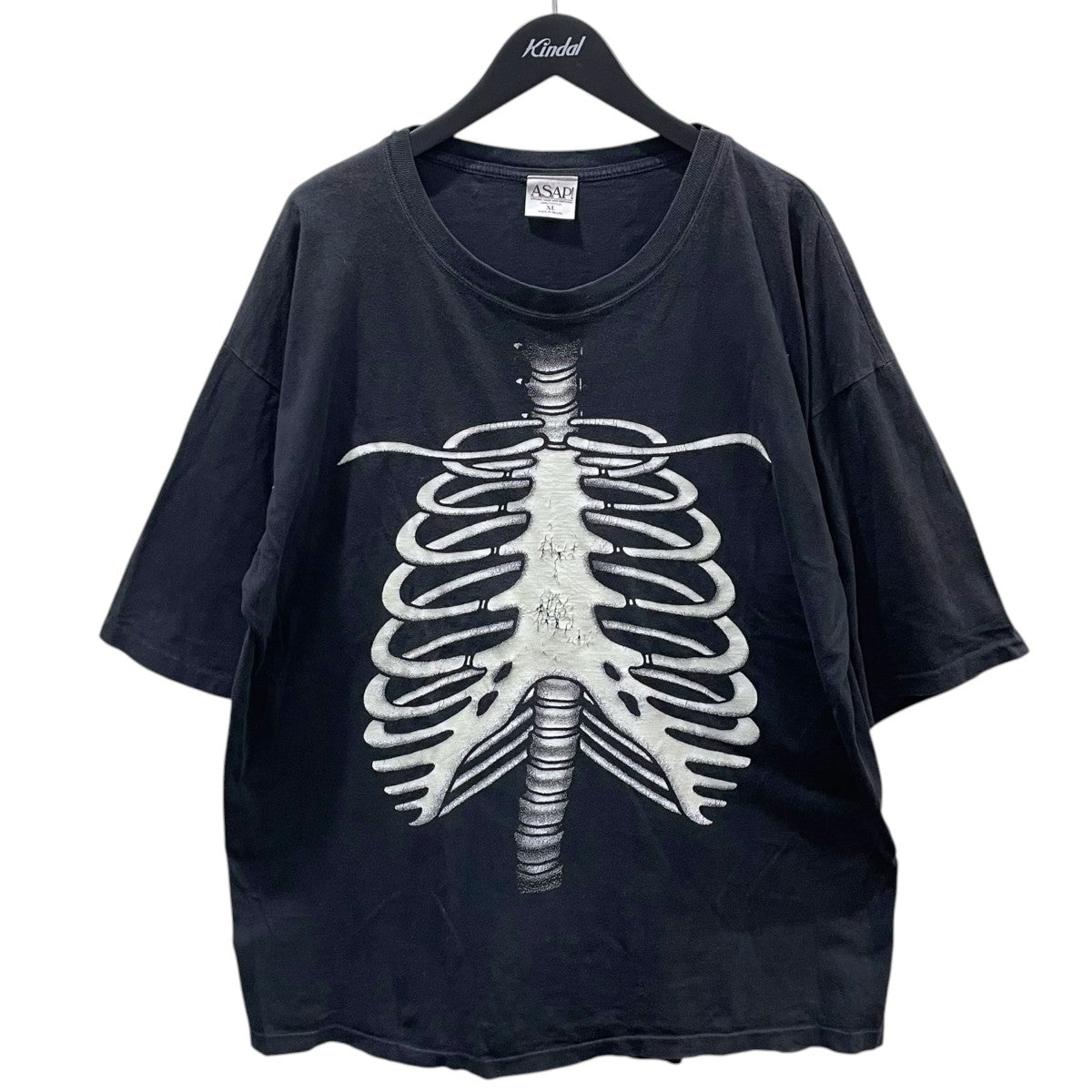 ASAP(APAREL SALES AND PRINTING) ボーンプリントTシャツ 古着・中古-1枚目のアイテム画像