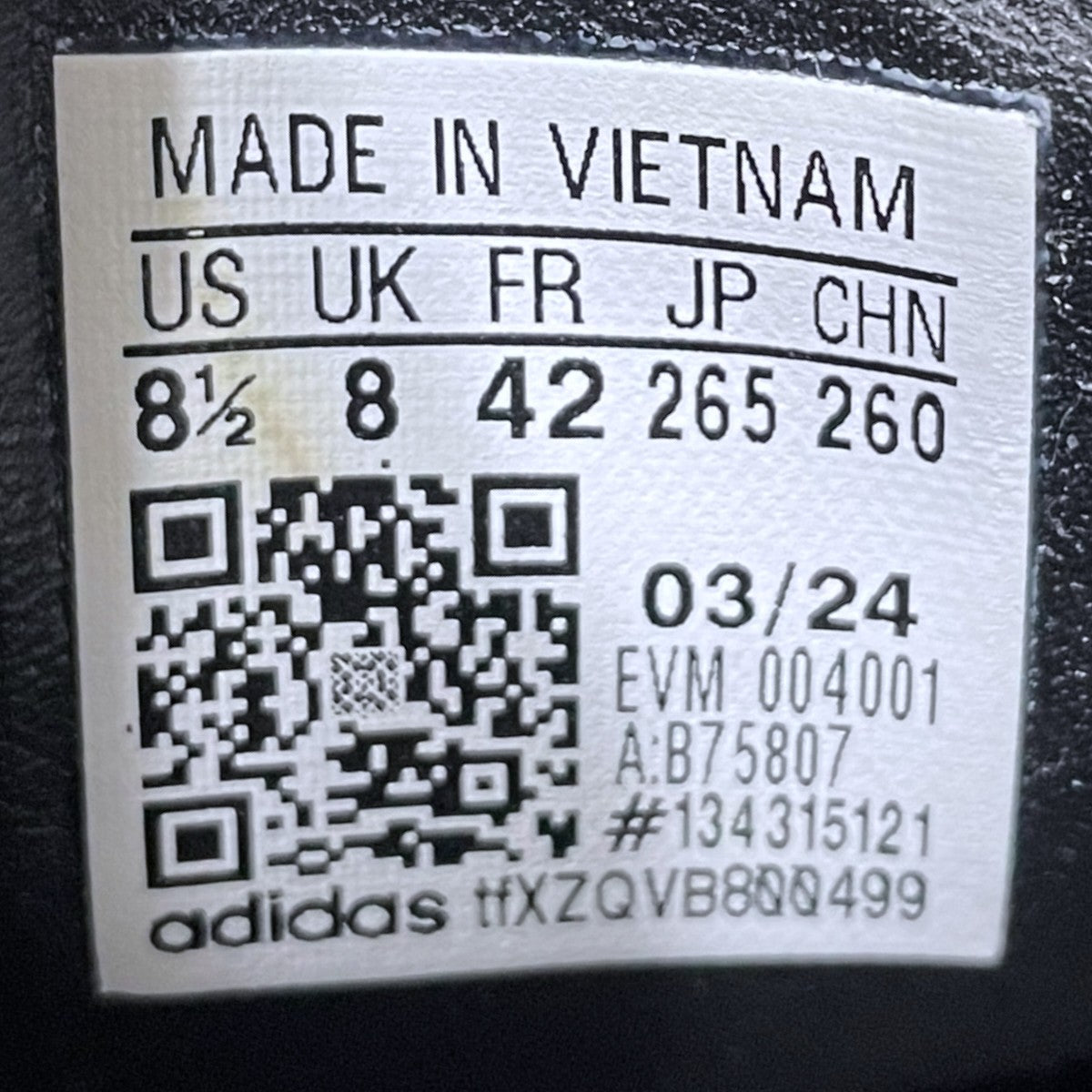 adidas スニーカー SAMBA OG サンバ オリジナル B75807 古着・中古-8枚目のアイテム画像