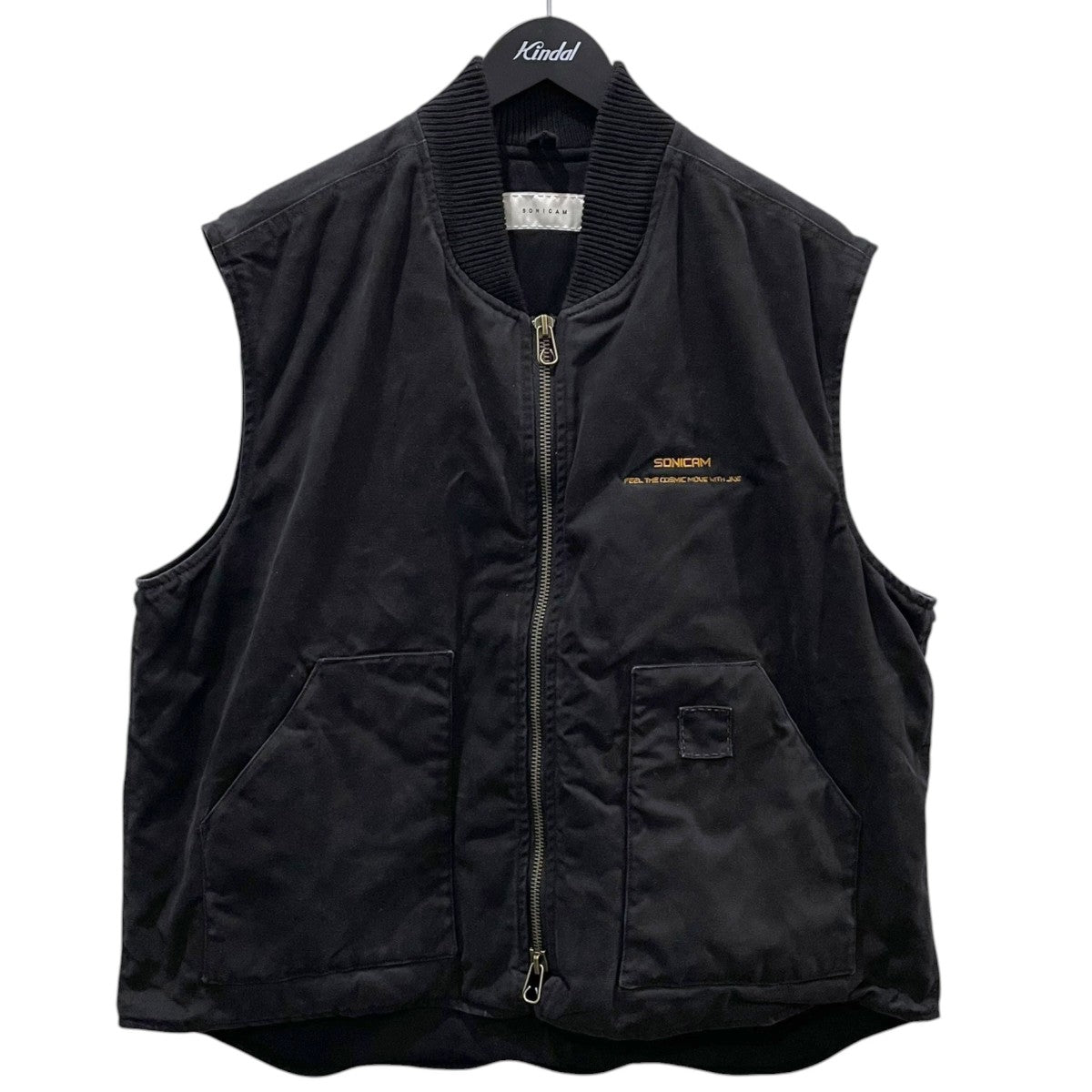 26SS ダメージ加工ダック地ジップアップベスト WORK VEST ワークベスト 26ssc-workvest