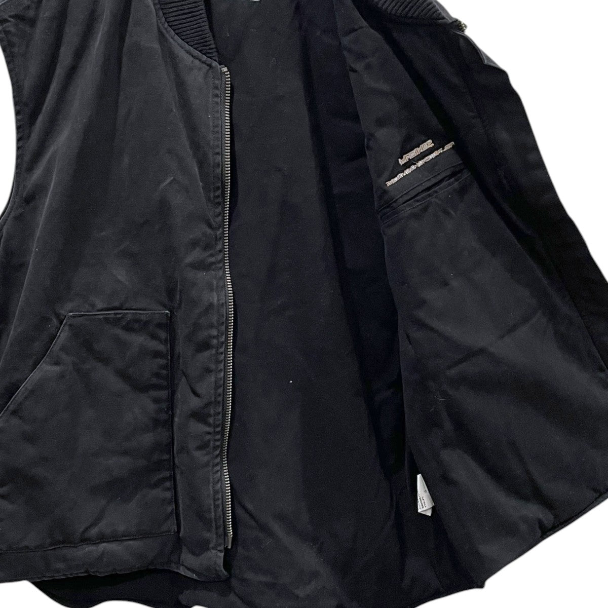 26SS ダメージ加工ダック地ジップアップベスト WORK VEST ワークベスト 26ssc-workvest