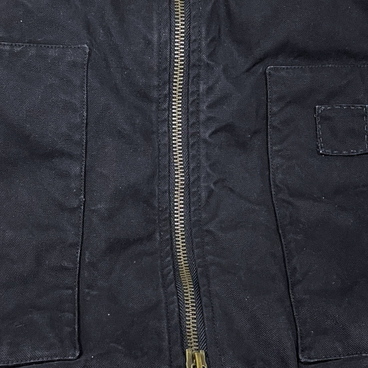 26SS ダメージ加工ダック地ジップアップベスト WORK VEST ワークベスト 26ssc-workvest
